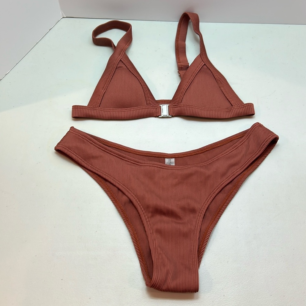 Textured Bikini Set